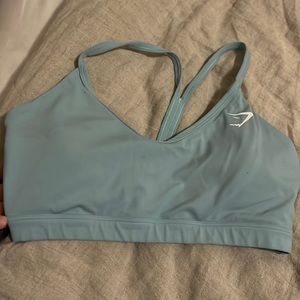 Blue gymshark sports bra
